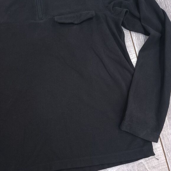 Helly Hansen Pocket Fleece Mens Large Black 1/4 Zip Pullover Sweater Jacket Top - Picture 3 of 10